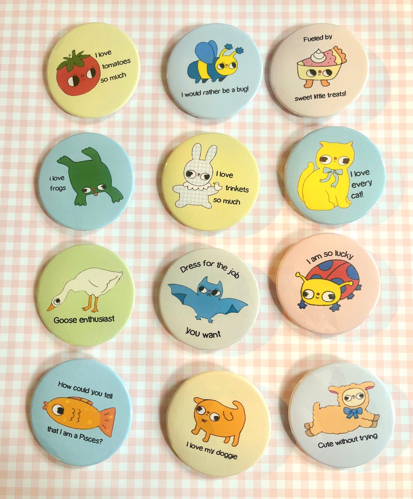 Clunky Picnic Button Pin