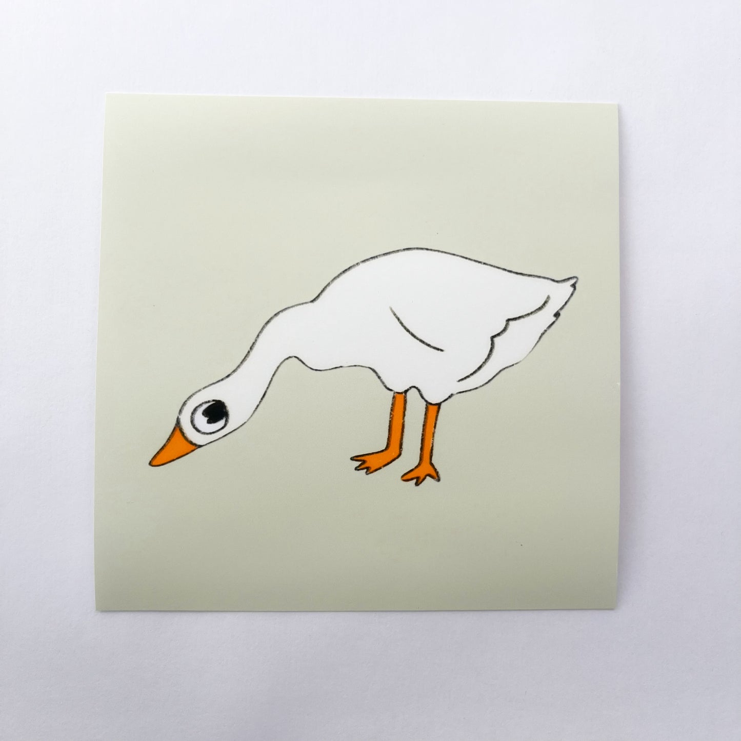 Goose on the Loose Mini Art Print