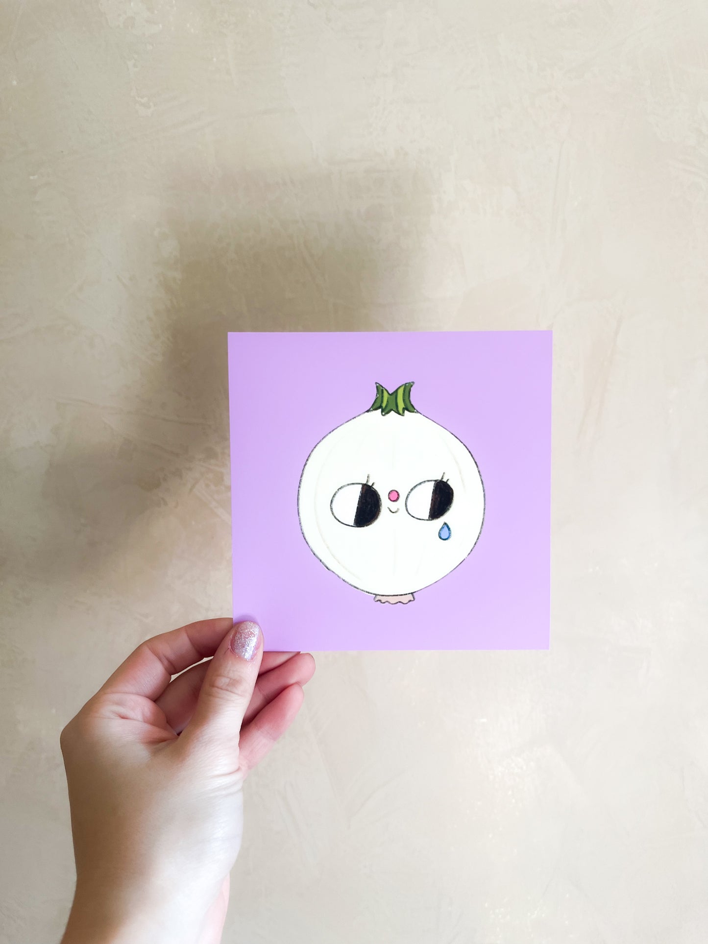 Joyful Tears Onion Mini Art Print