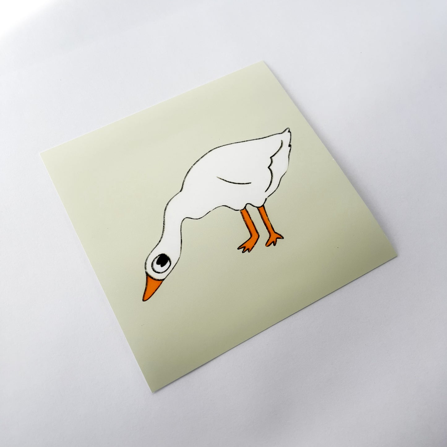 Goose on the Loose Mini Art Print