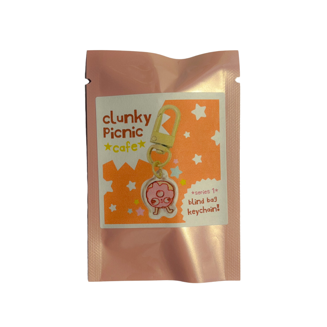 ~CLUNKY CAFE~ MINI KEYCHAIN! MYSTERY BLIND BAG!