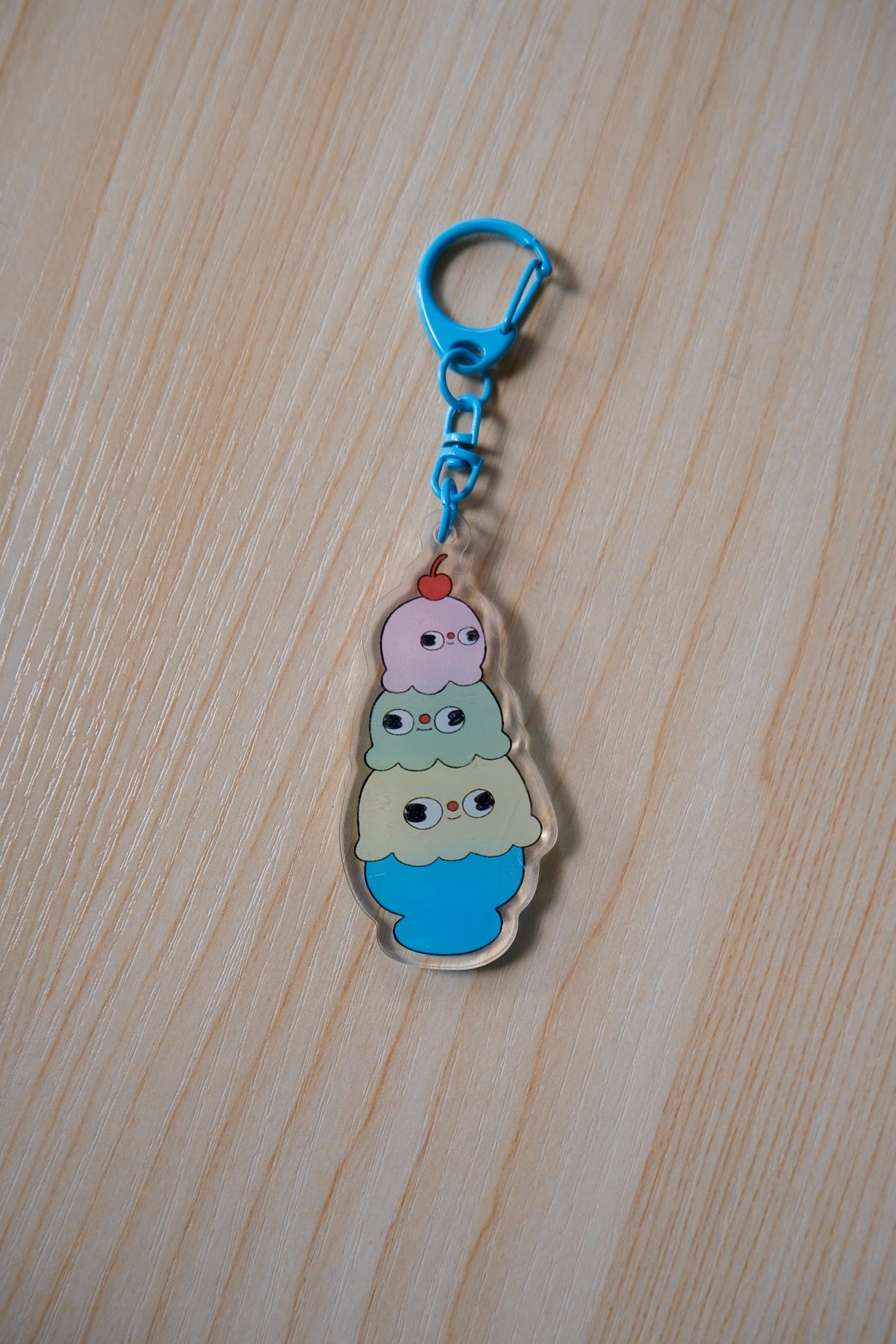 Ice Cream Sundae Keychain
