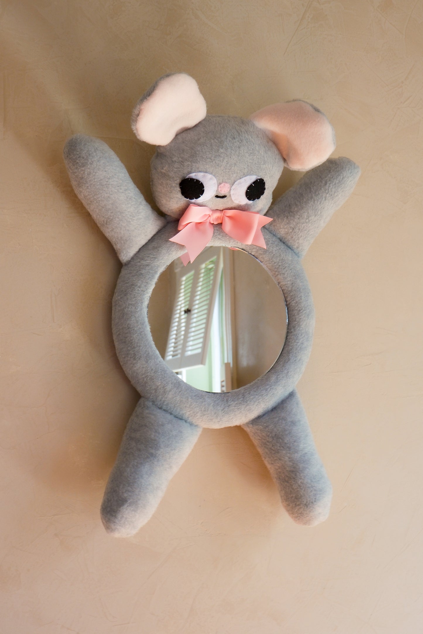 GREY MOUSE • Clunky Picnic Plush Mirror