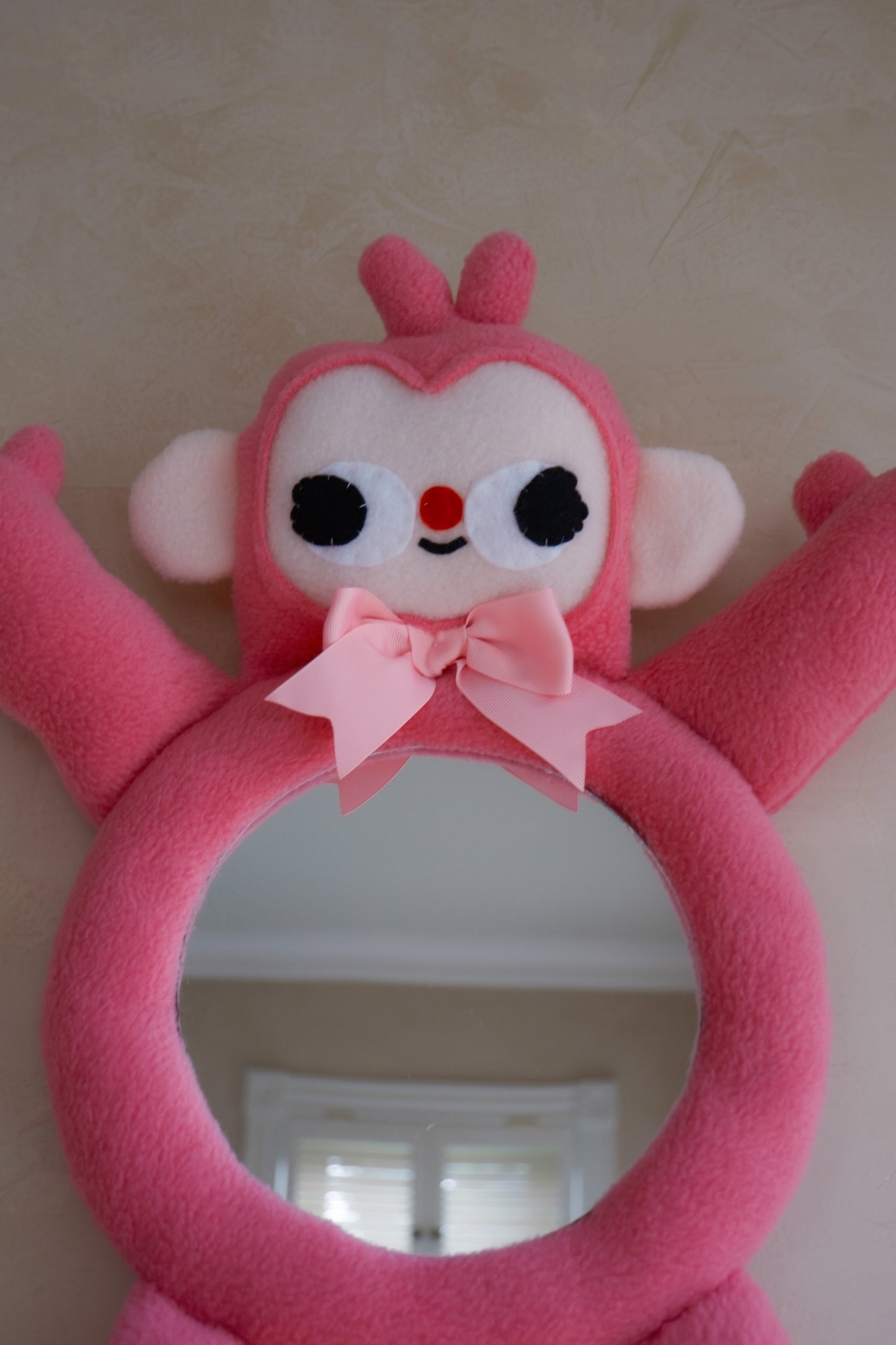 Fruit Punch Monkey • Clunky Picnic Plush Mirror