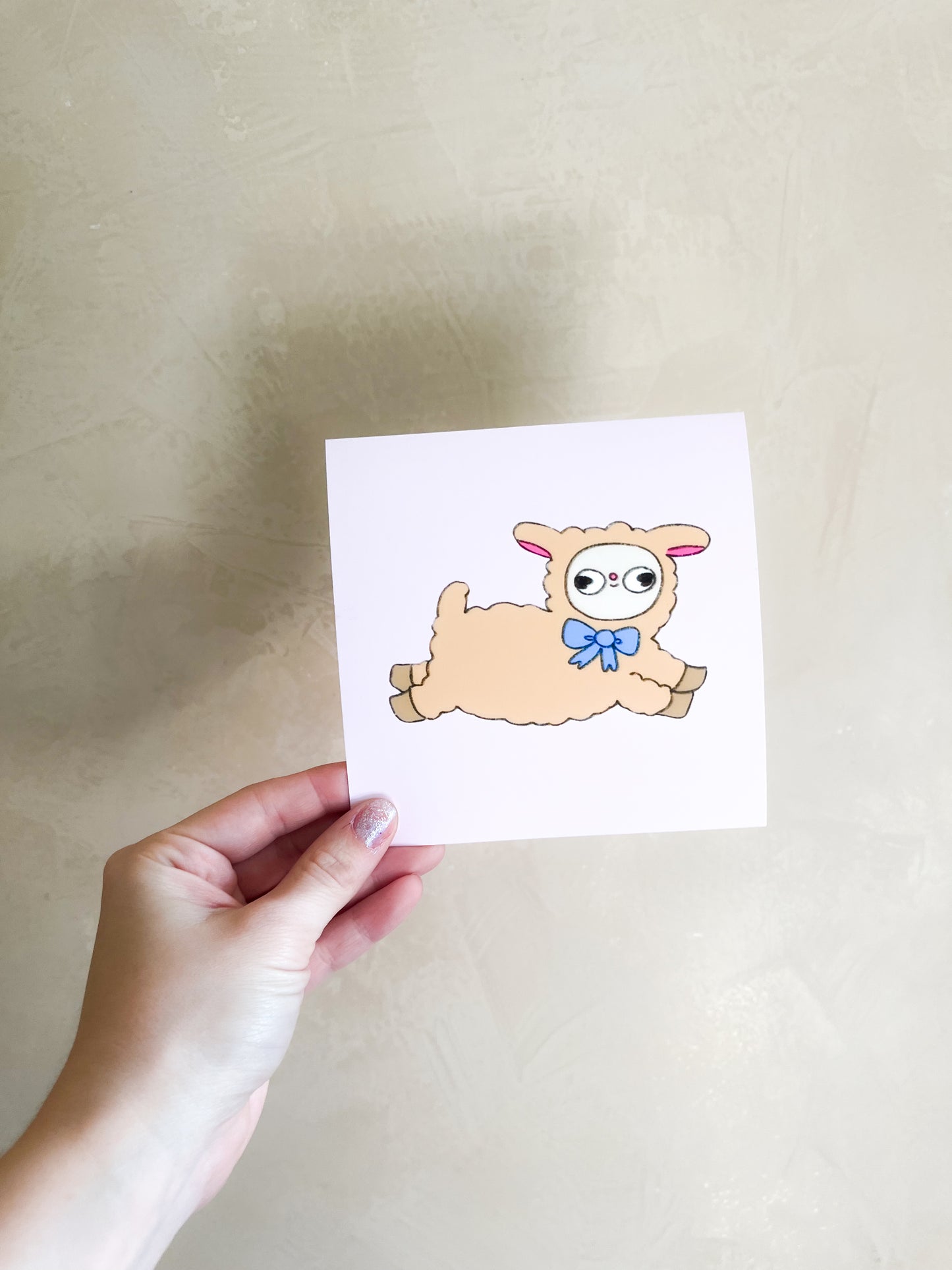 Baby Lamb Mini Art Print