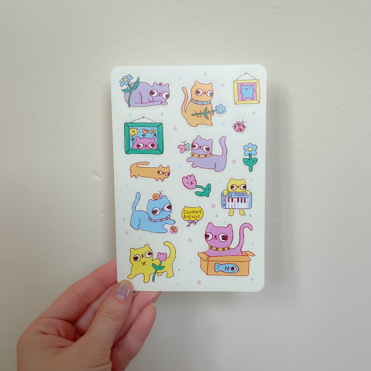^•ᴥ•^ Cat House Party ^•ᴥ•^ Sticker Sheet
