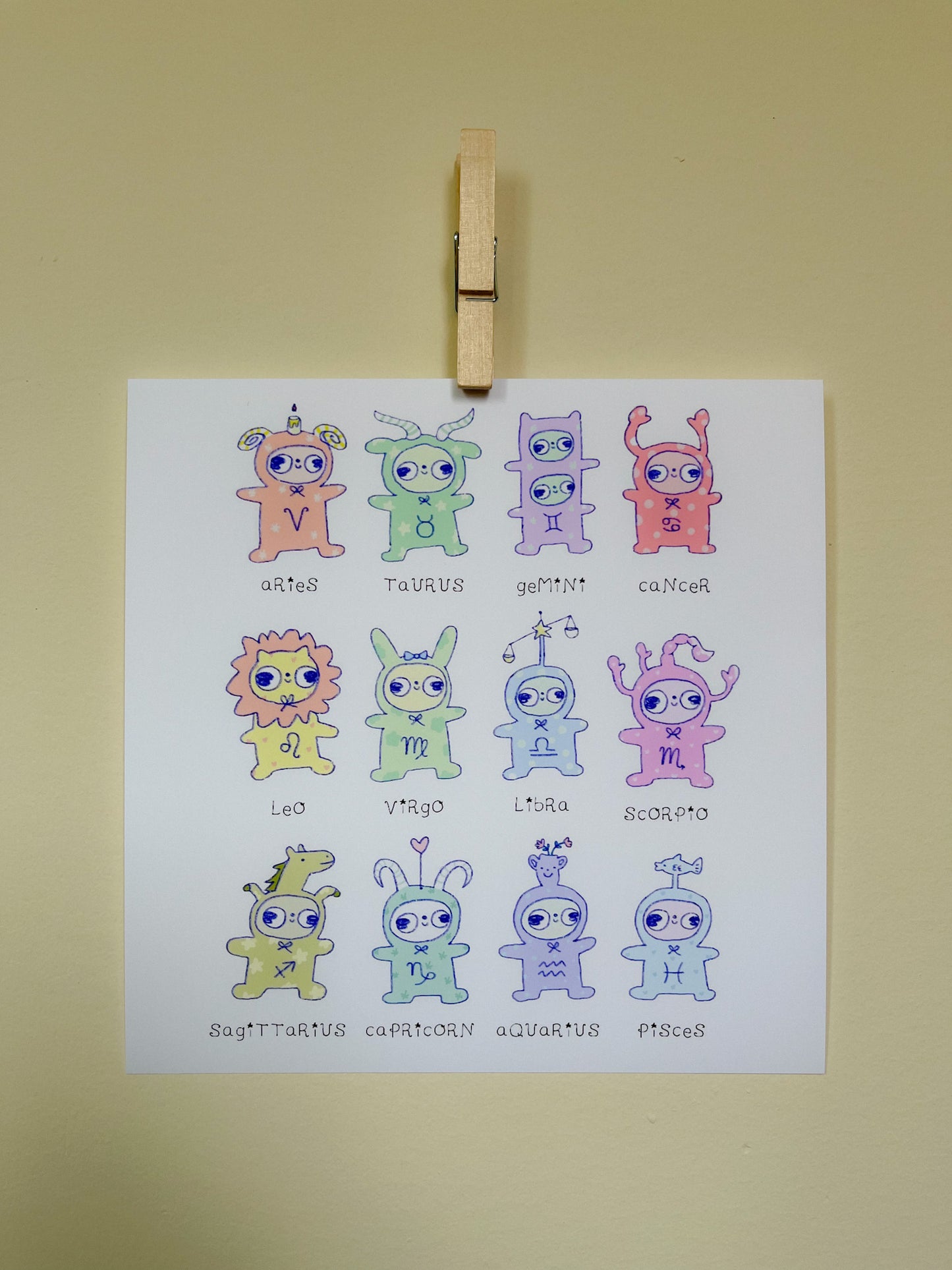 Zodiac Clunkies Art Print