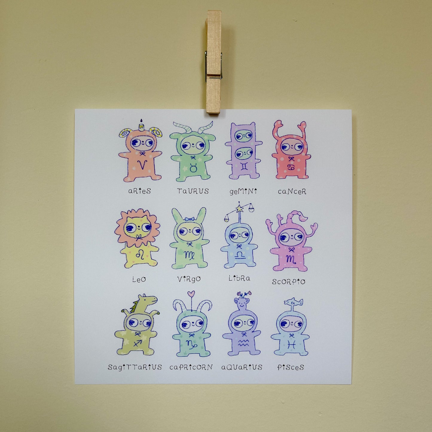 Zodiac Clunkies Art Print
