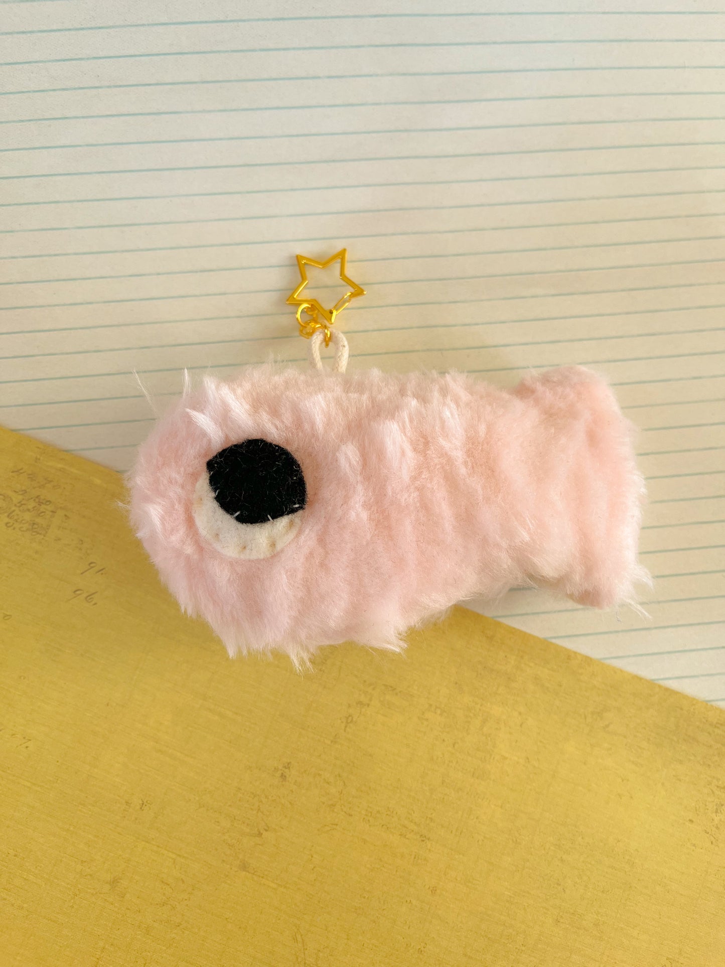 Moonrise Pinky Fish #1 - Clunky Plush Keychain