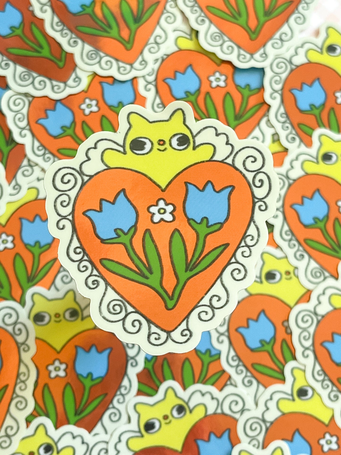 Gooby Cat Valentine Sticker