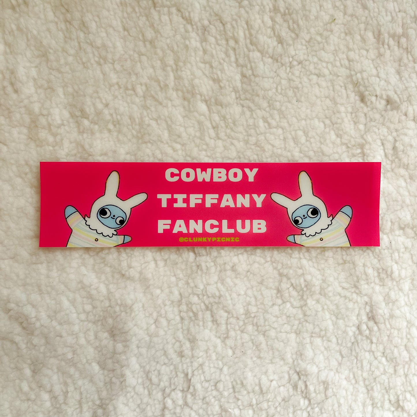 COWBOY TIFFANY FANCLUB! Bumper Sticker