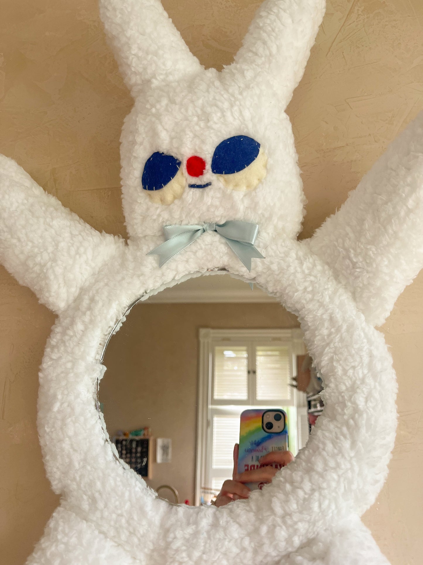 Fuzzy Bunny - Clunky Picnic Plush Mirror
