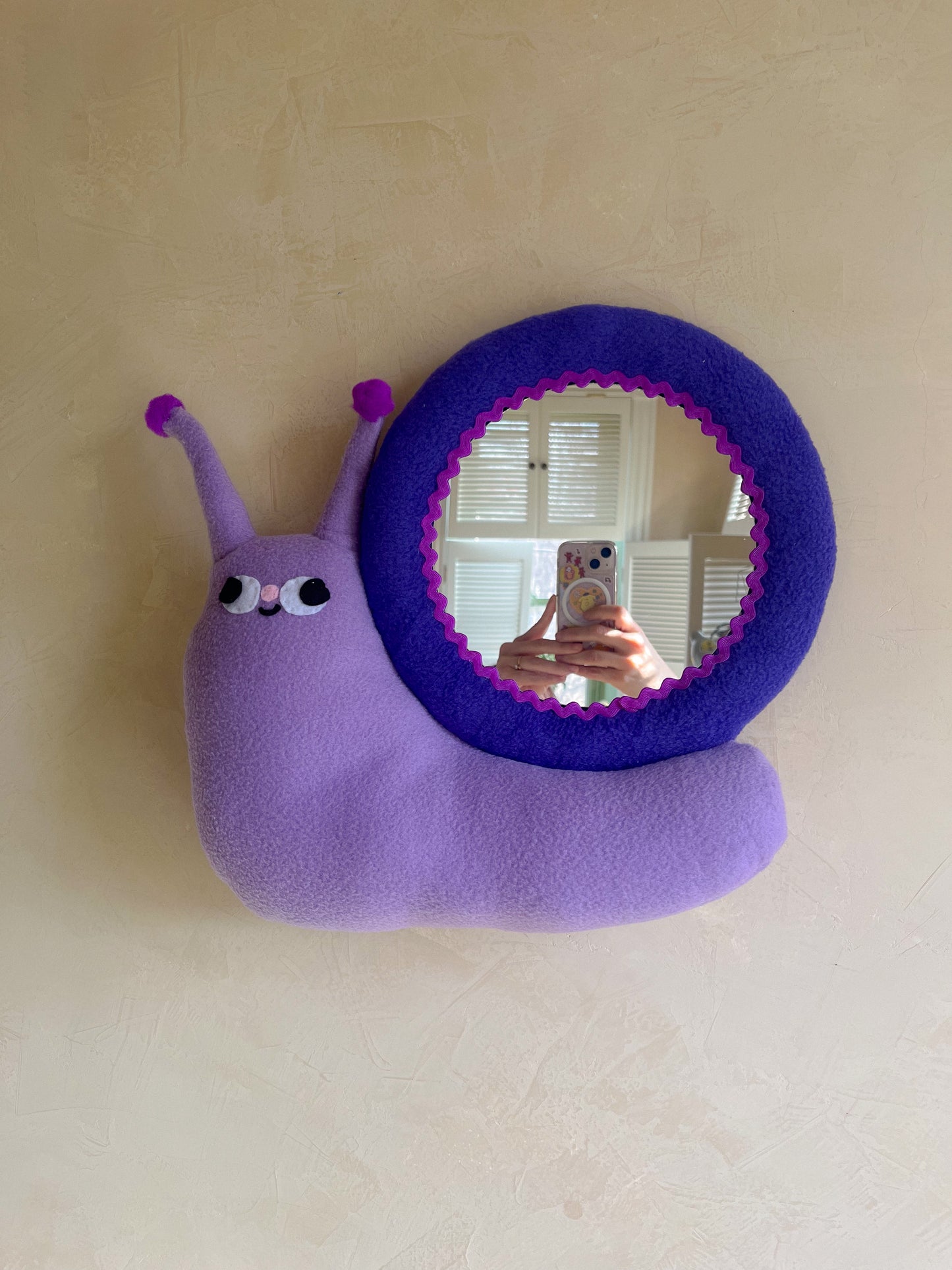 Purple Snail • Clunky Picnic Plush Mirror
