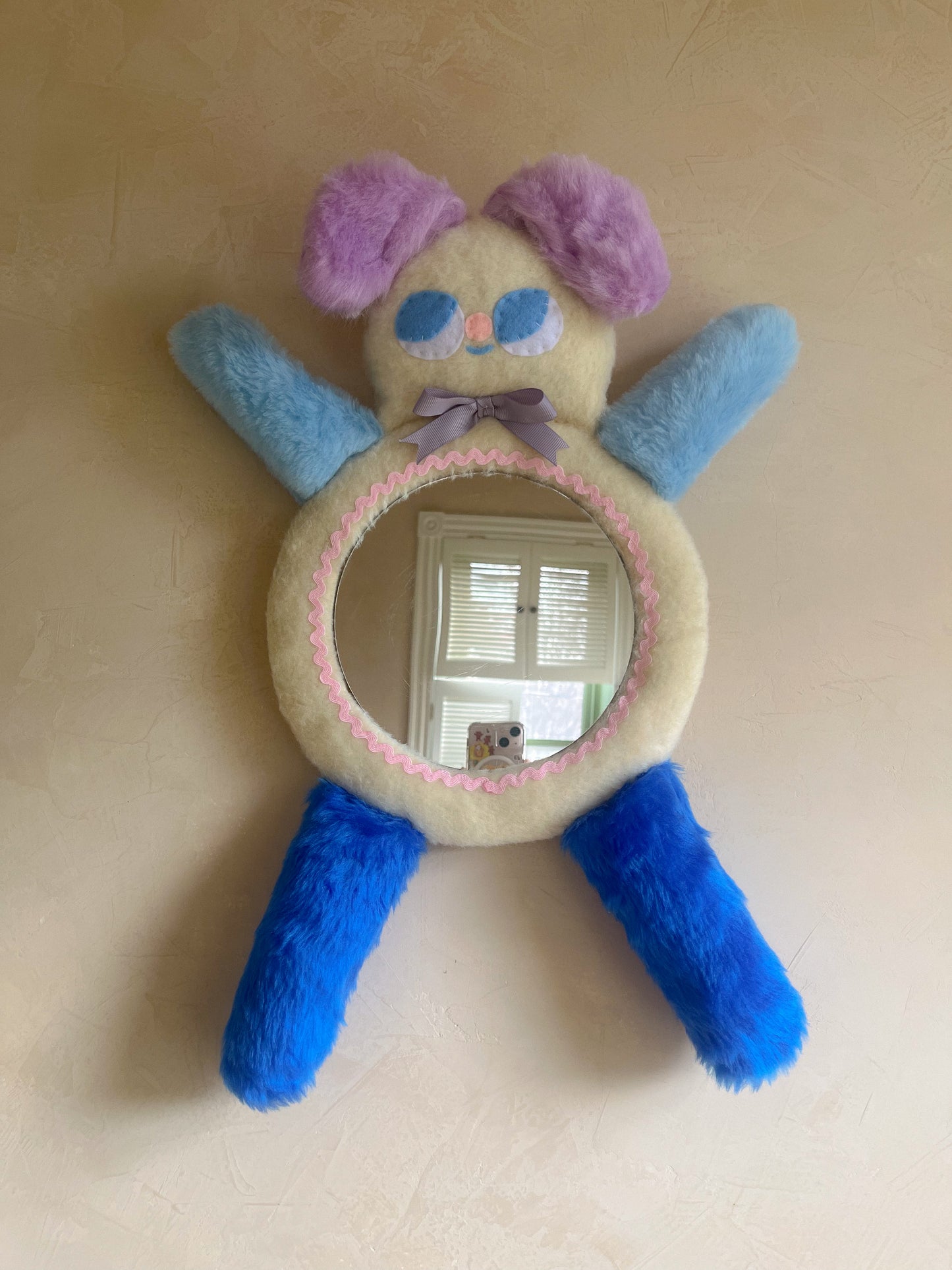Pastel Doggie • Clunky Picnic Plush Mirror