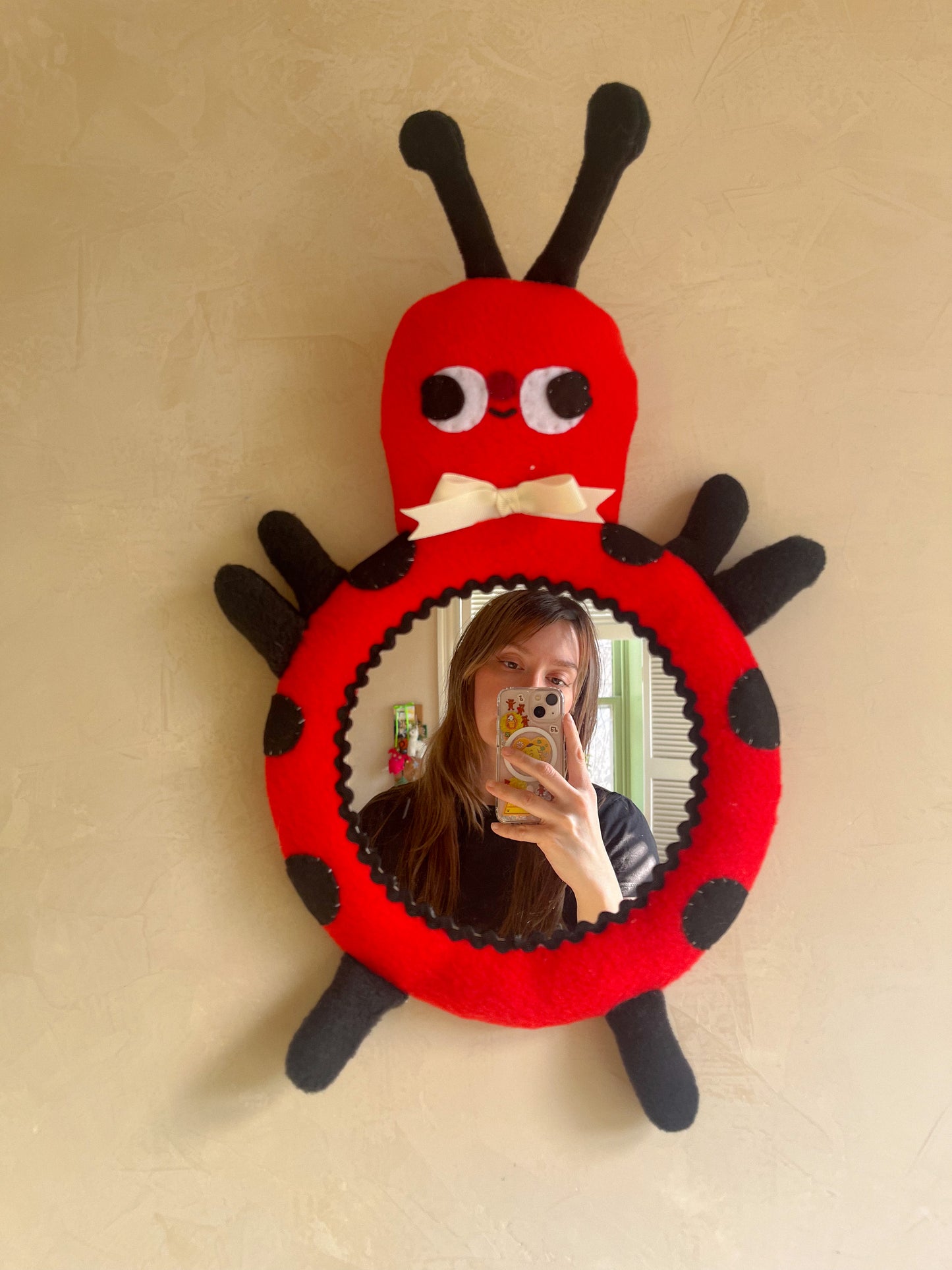 Lady Bug • Clunky Picnic Plush Mirror