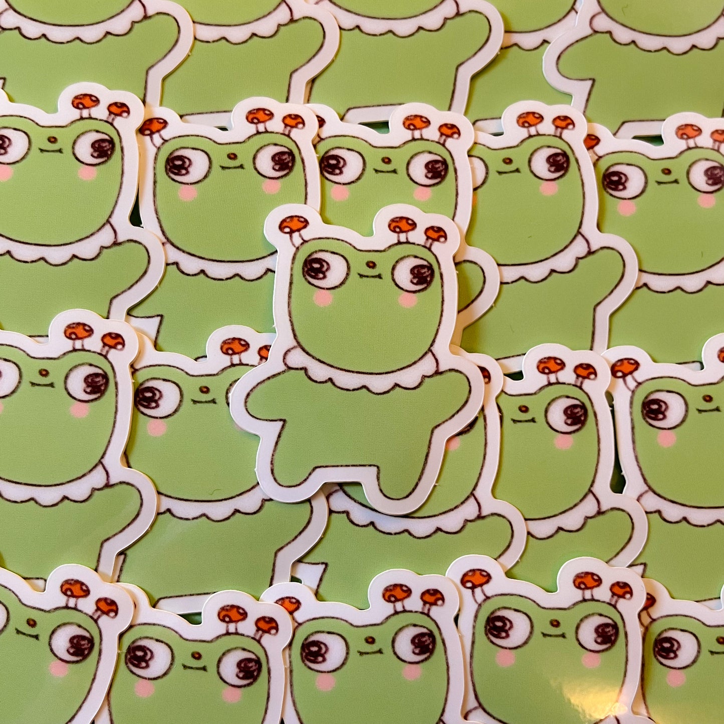Mushroom Frog Sticker