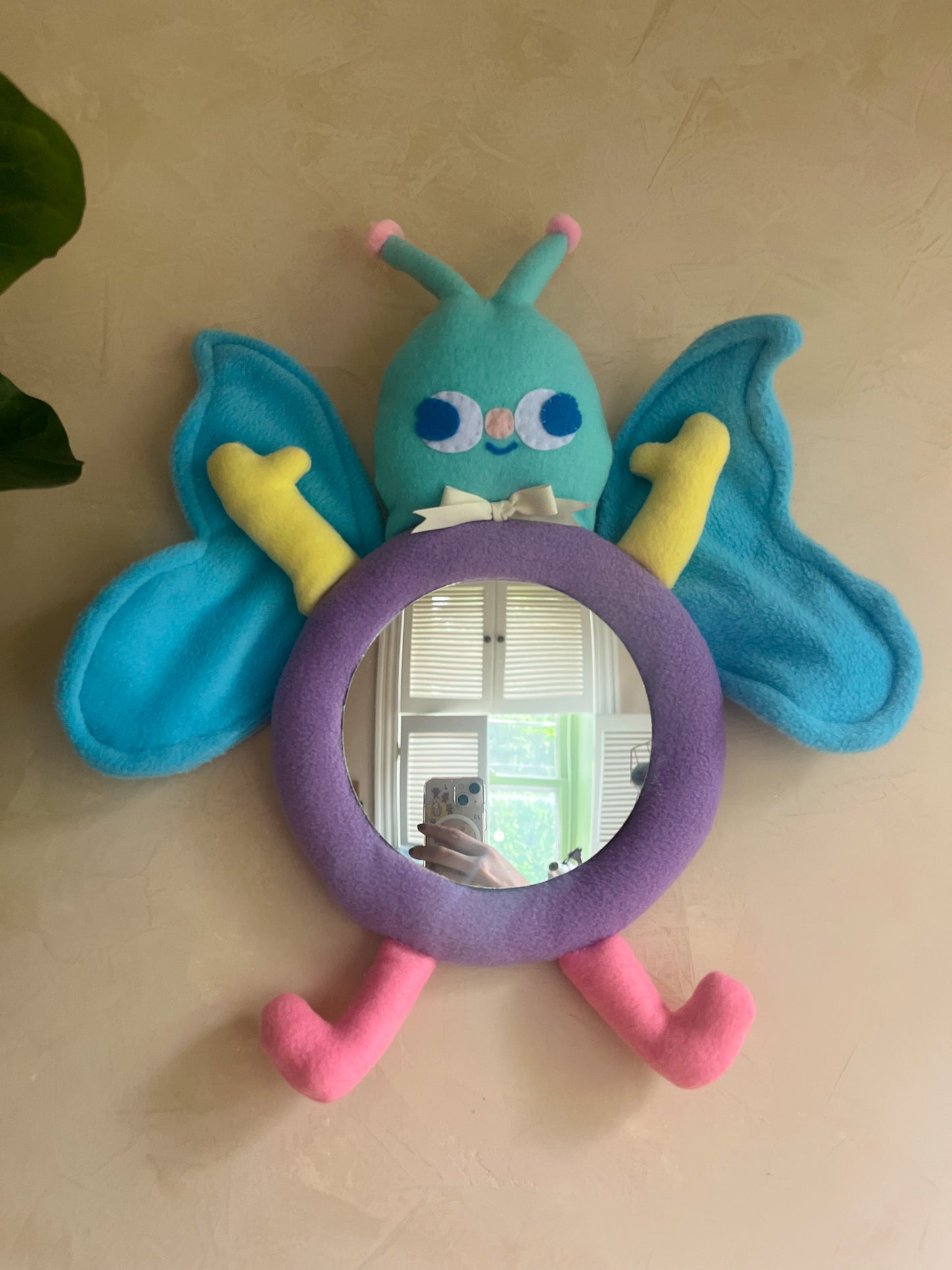 Beautiful Butterfly • Clunky Picnic Plush Mirror