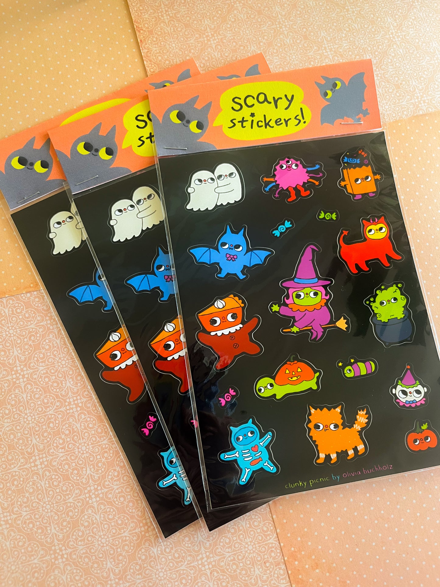 Scary Sticker Sheet