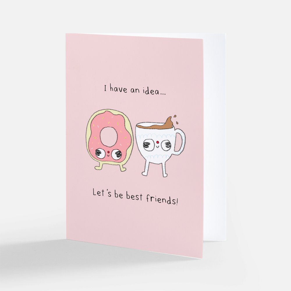 Let's be Best Friends Greeting Card
