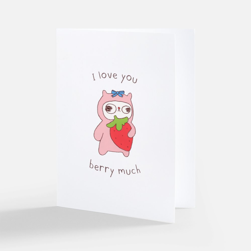 Berry Much Greeting Card