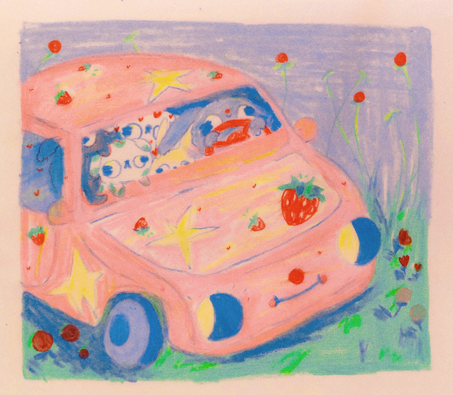 Berry Picking Art Print