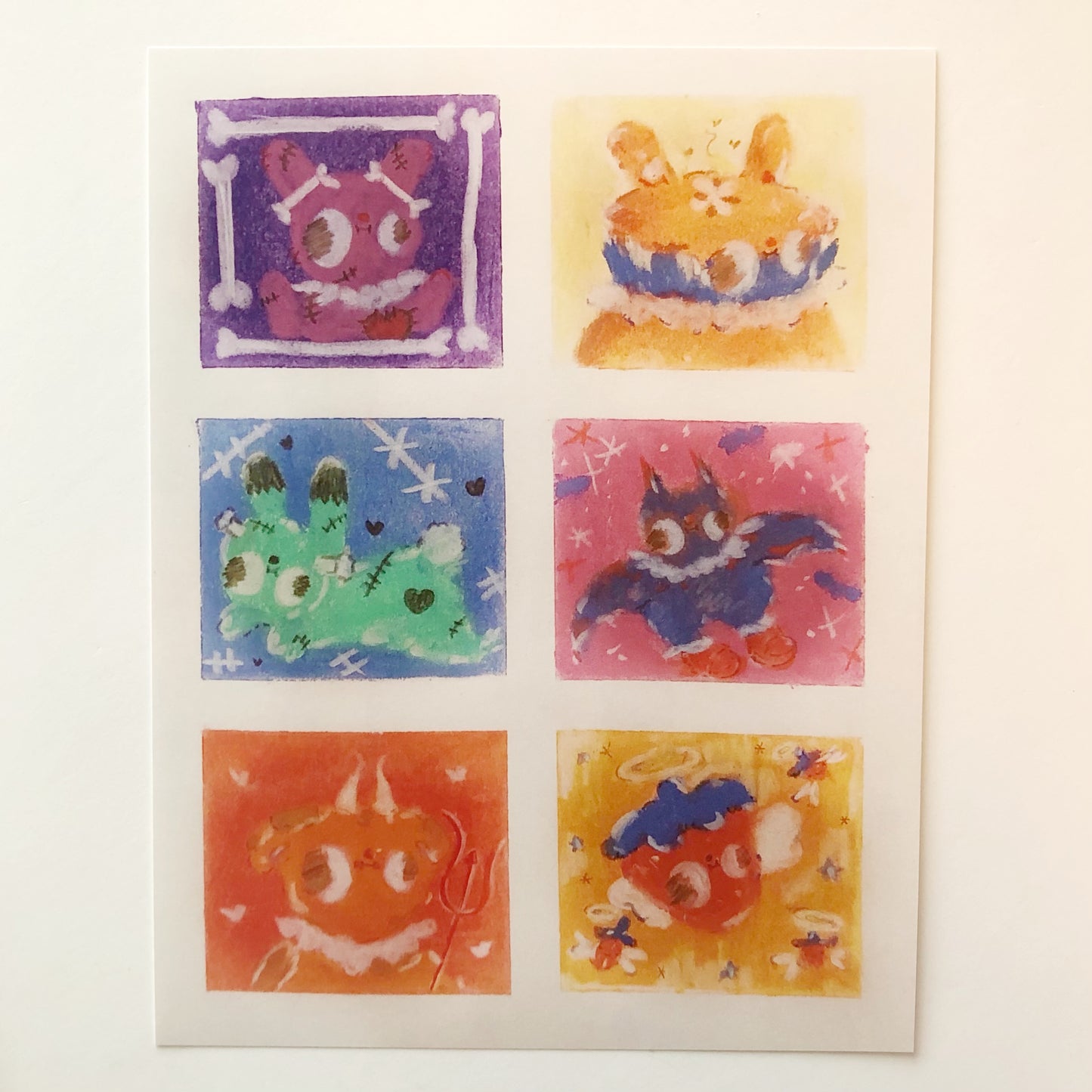 Not a Square Halloween Art Print