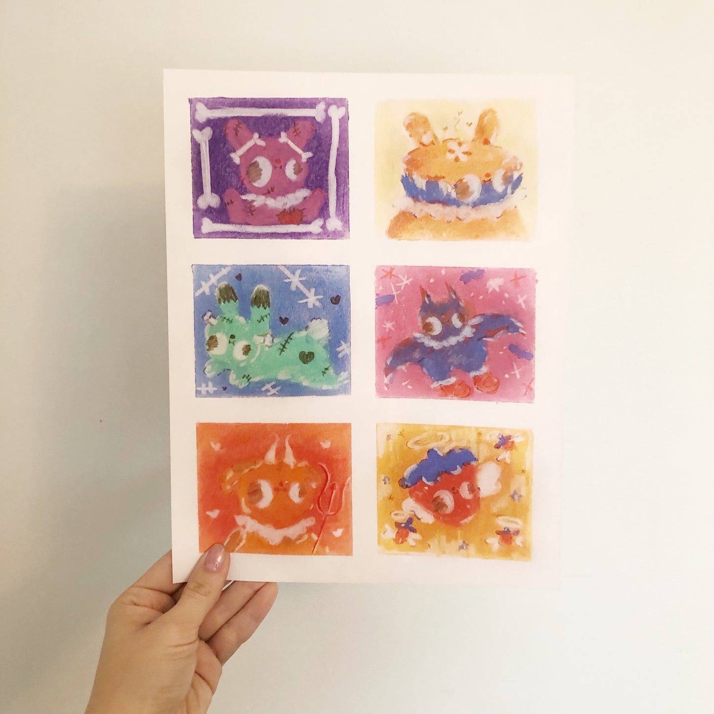 Not a Square Halloween Art Print