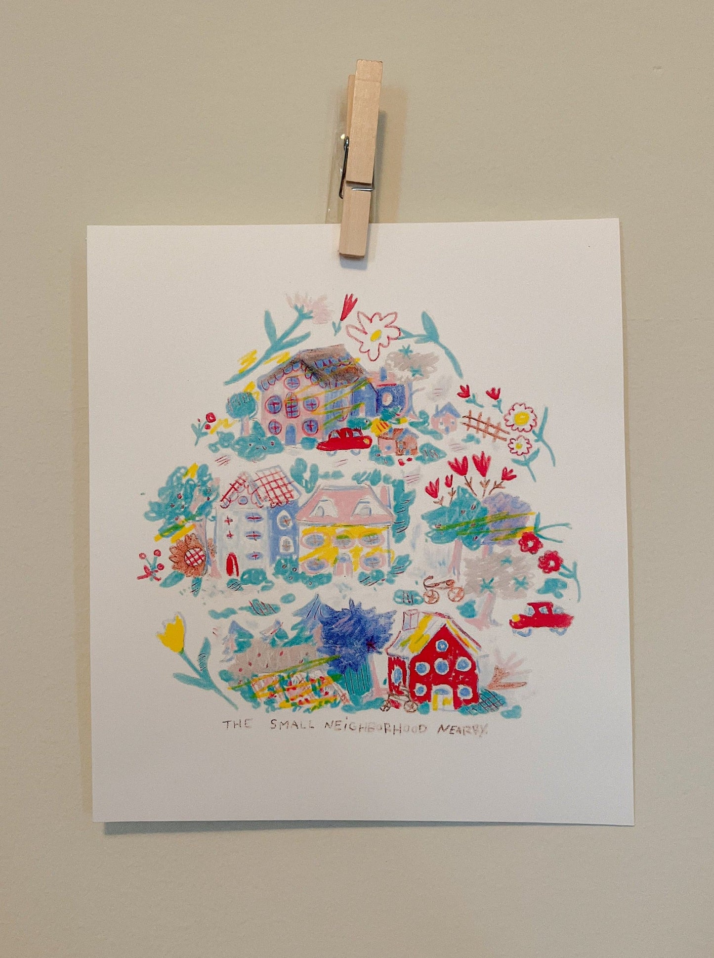 Neighborhood Nearby Art Print