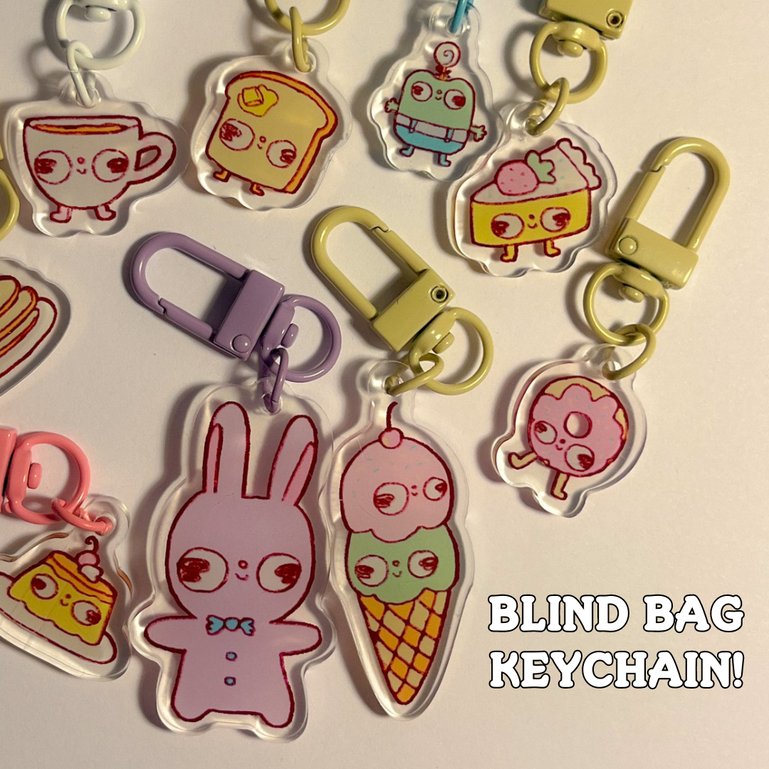 ~CLUNKY CAFE~ MINI KEYCHAIN! MYSTERY BLIND BAG!