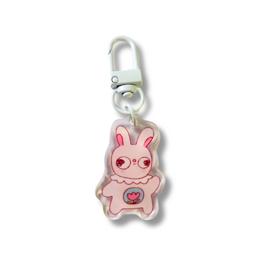 Spring Bunny Keychain
