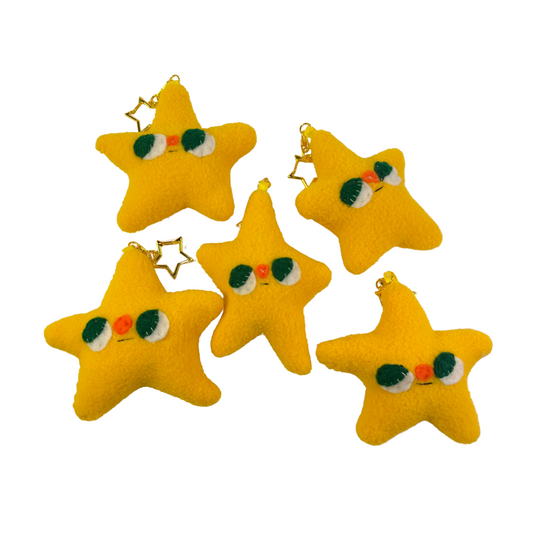 Golden Starlie #4 - Clunky Plush Keychain