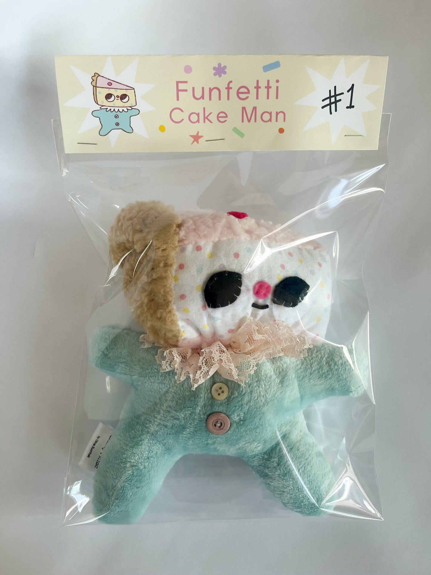 Funfetti Cake Man - Clunky Plush Collectible