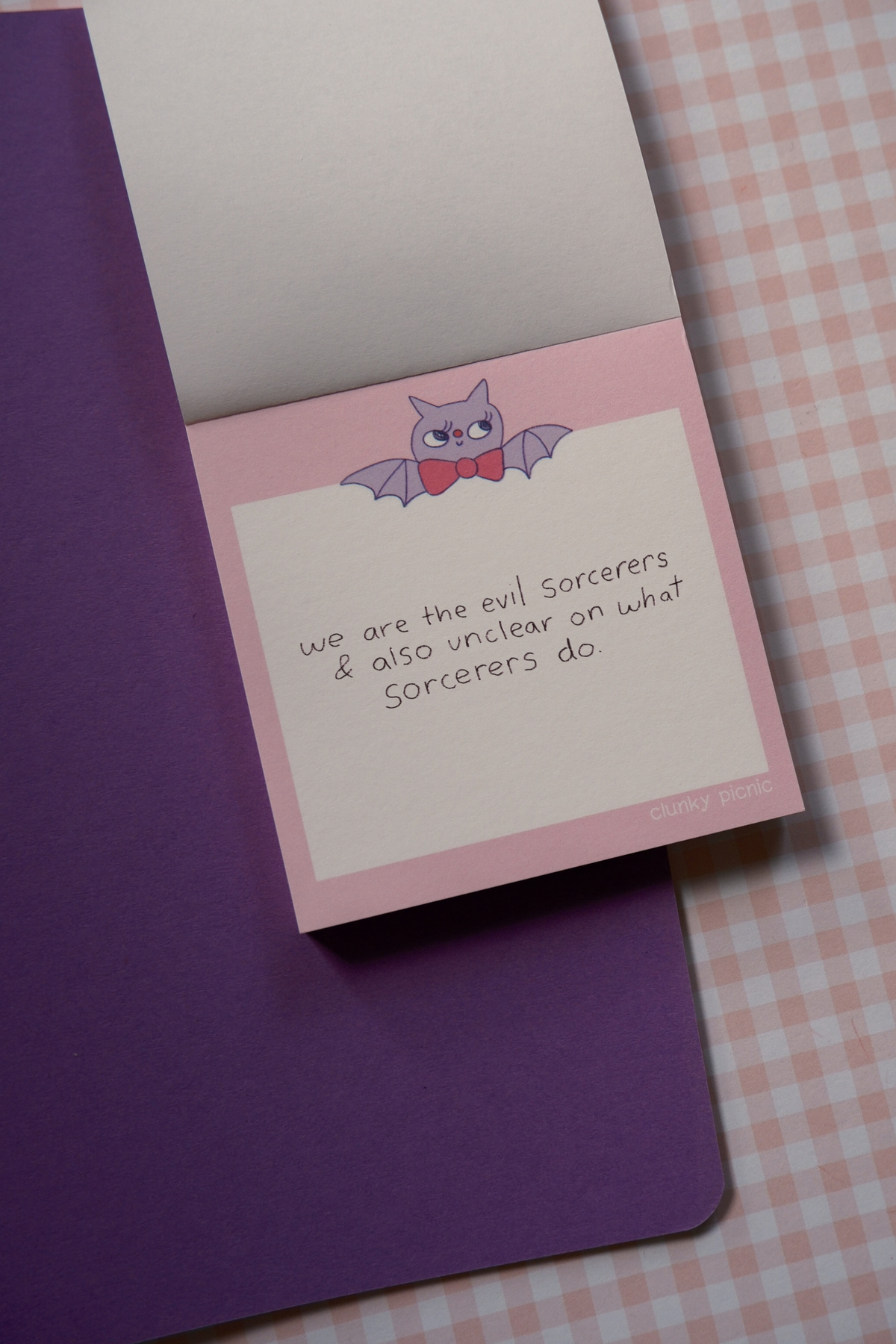 Lilac Bat Notepad