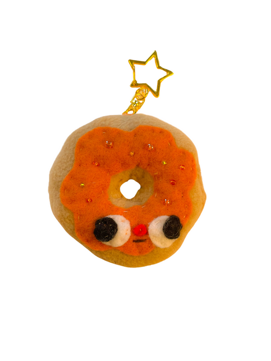 Cinnamon Donut Jr. - Clunky Plush Keychain