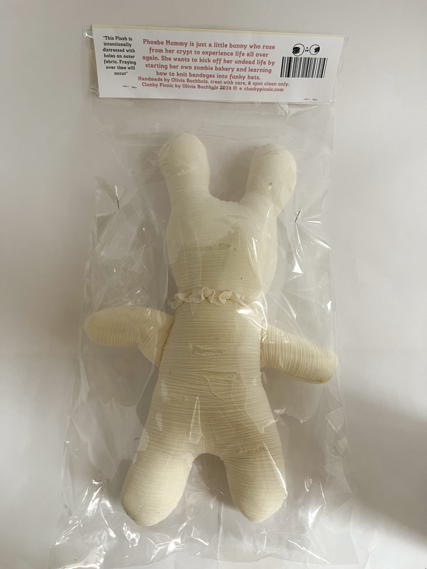 #2 Mummy Phoebe Bunny - Clunky Plush Collectible