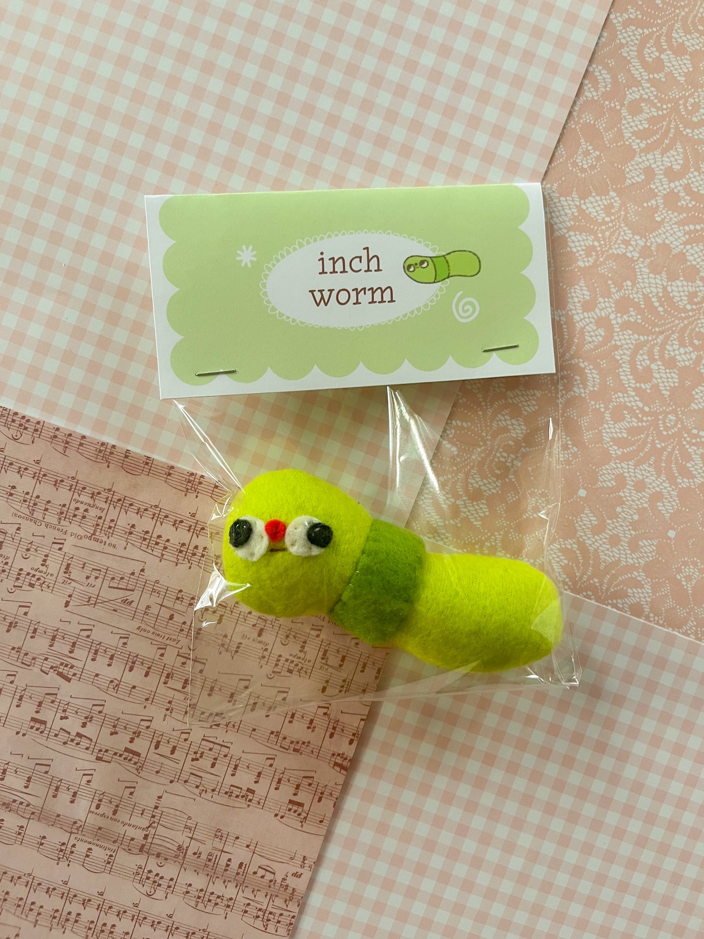 #2 Inch Worm - Mini Clunky Plush Collectible