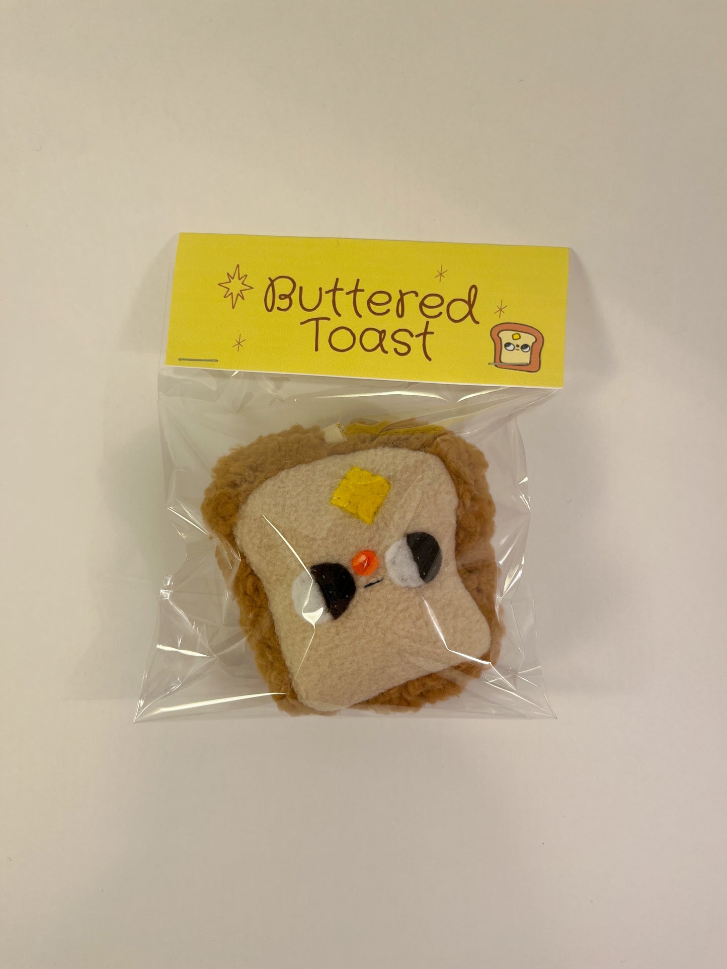 BUTTERED TOAST #5 - Clunky Plush Keychain