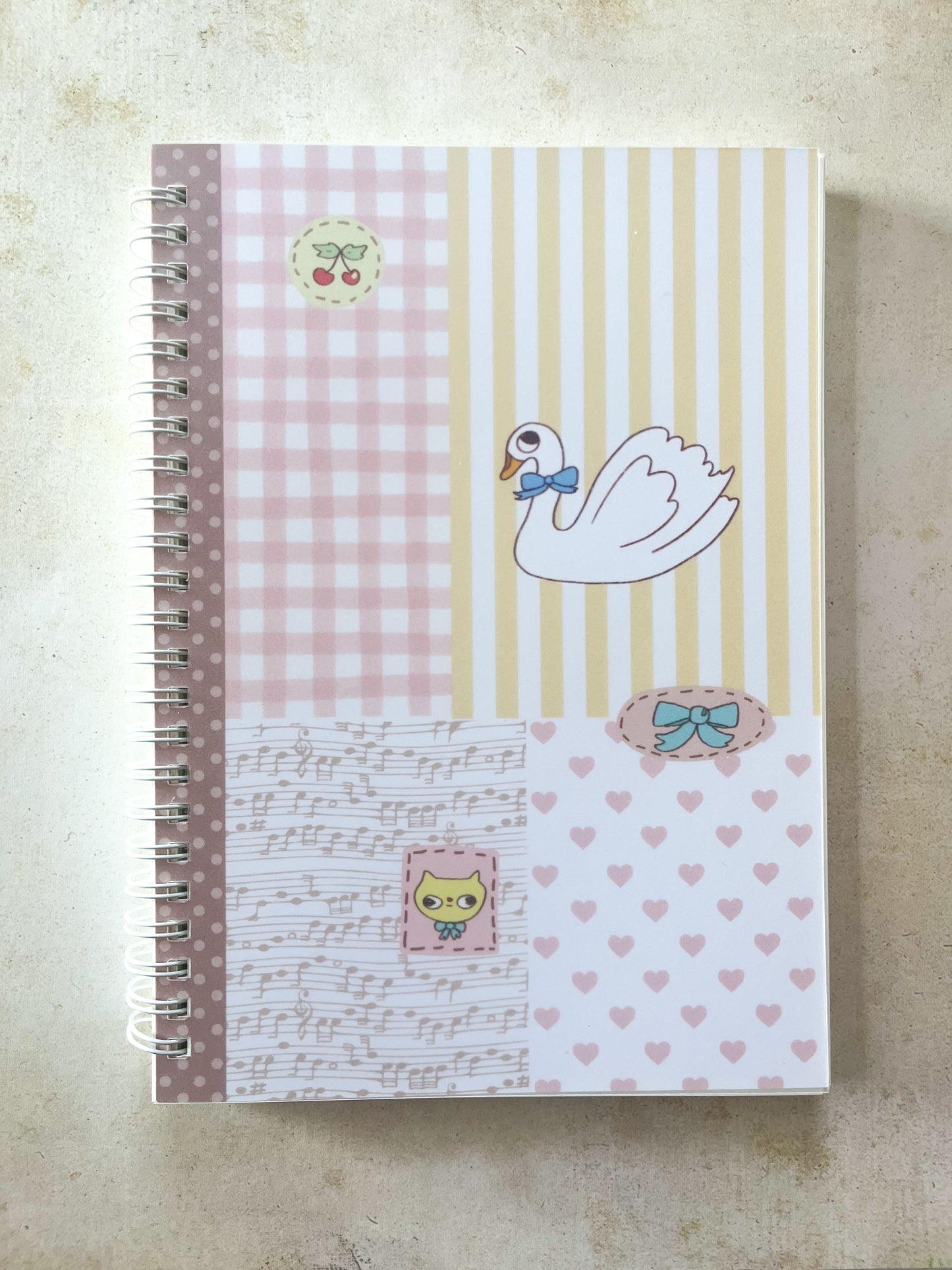 Neapolitan Swan - Lined Journal