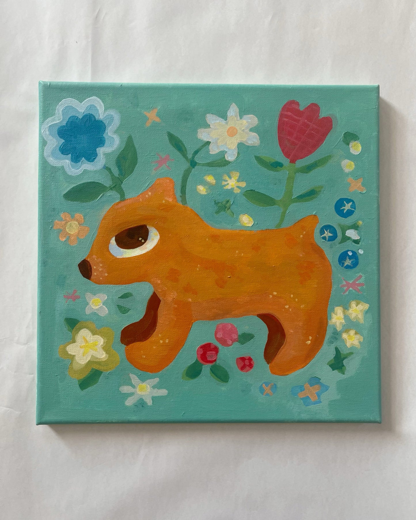 Capybara Garden - Original Painting