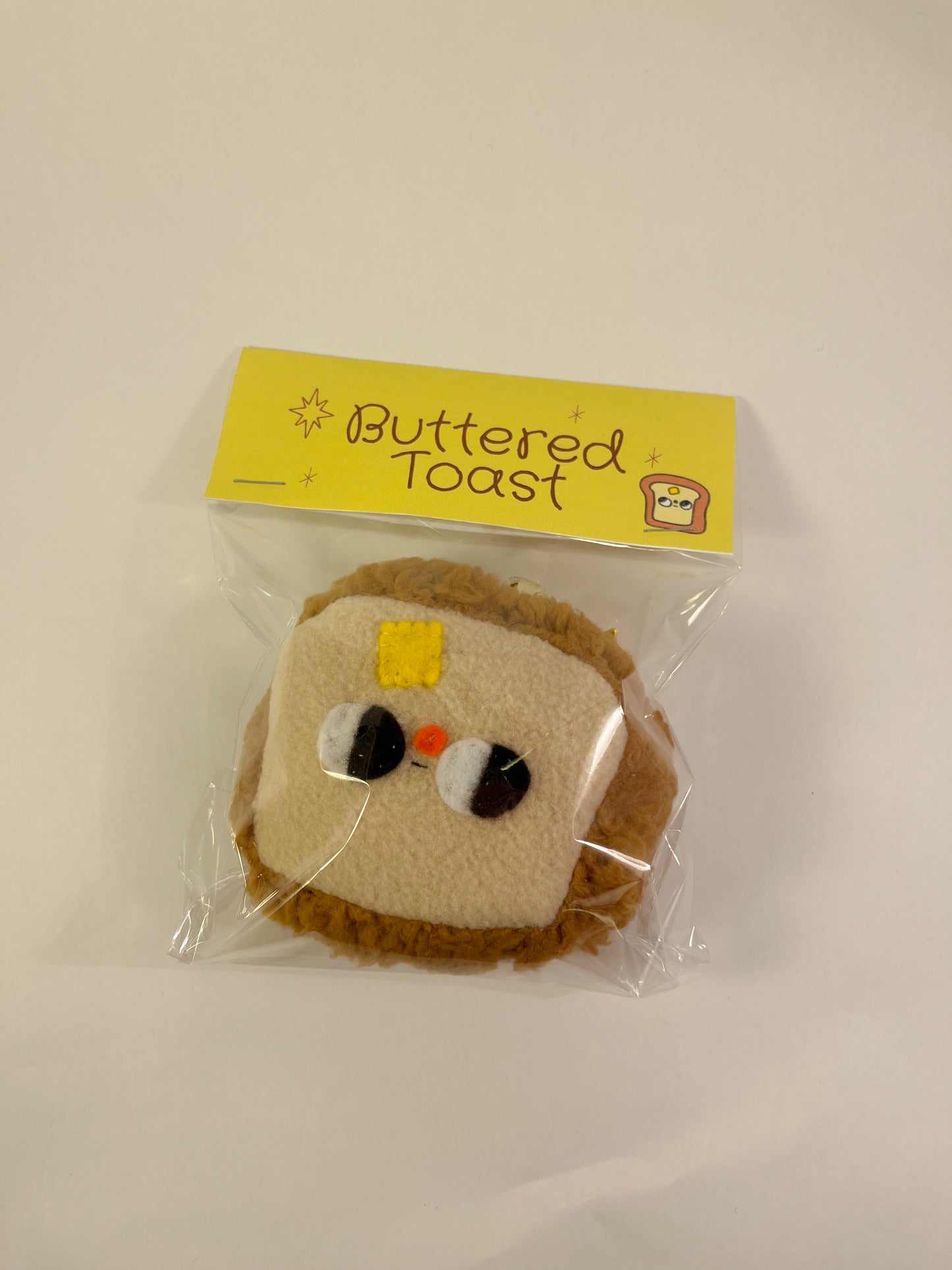 BUTTERED TOAST #1 - Clunky Plush Keychain