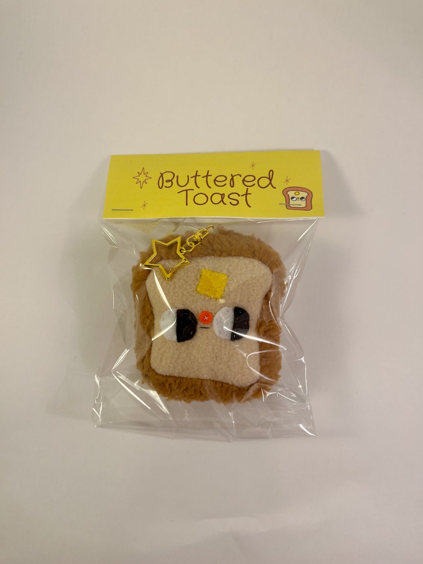 BUTTERED TOAST #2 - Clunky Plush Keychain