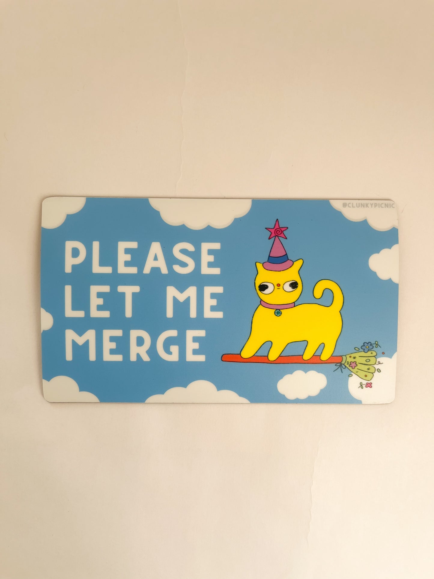 PLEASE LET ME MERGE ~ Witchy Gooby ~  Car Magnet