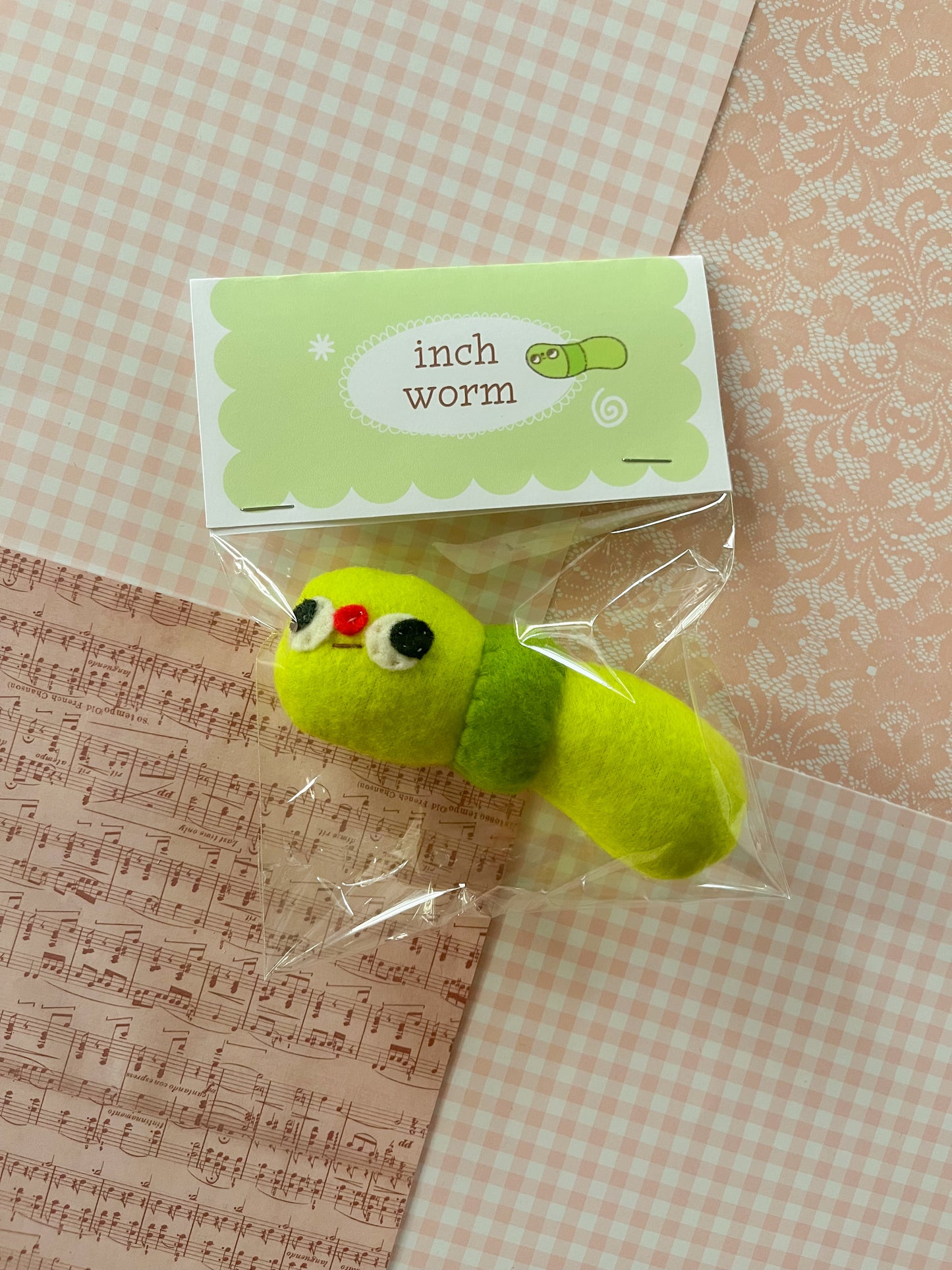 #5 Inch Worm - Mini Clunky Plush Collectible