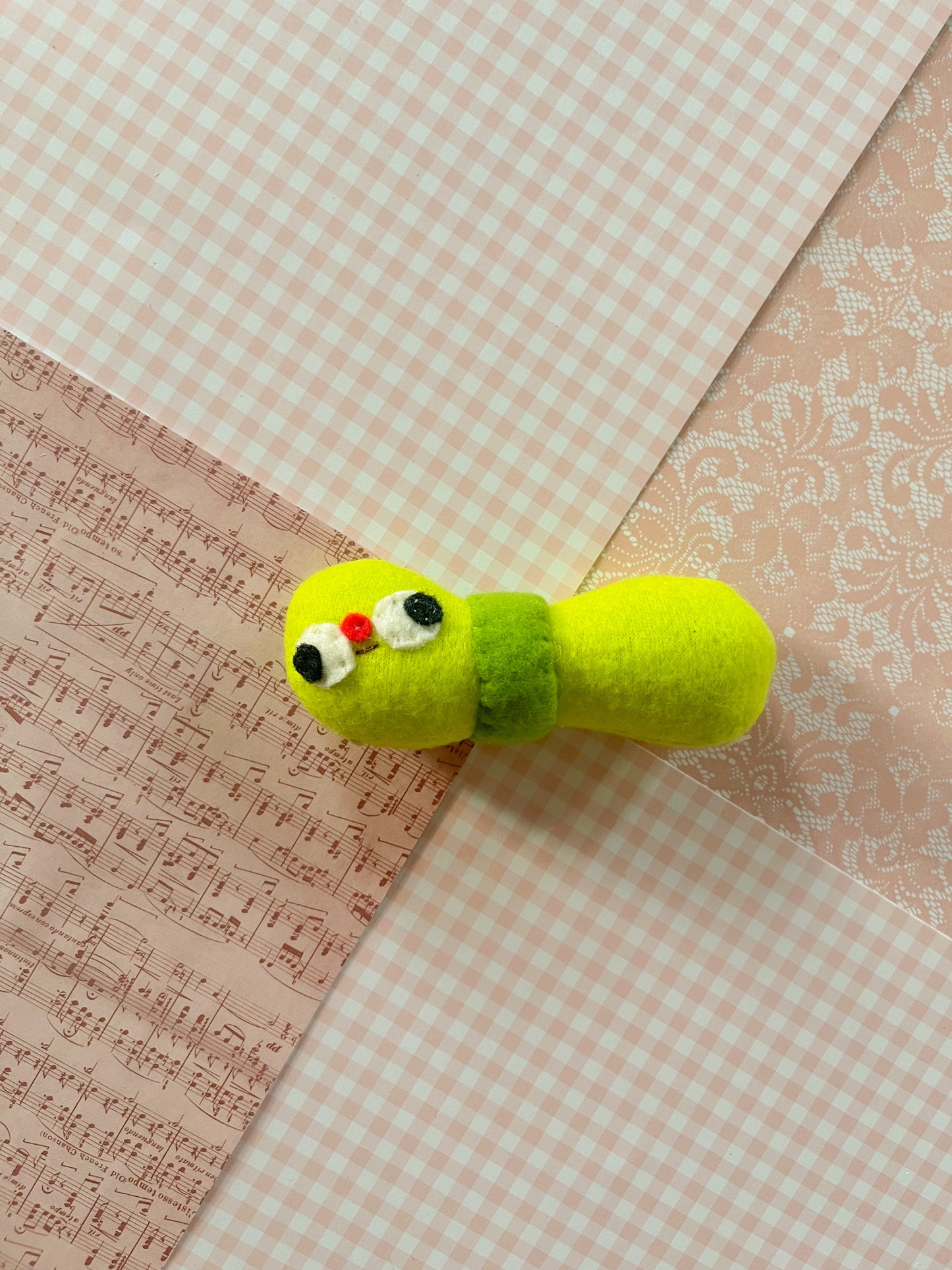 #1 Inch Worm - Mini Clunky Plush Collectible