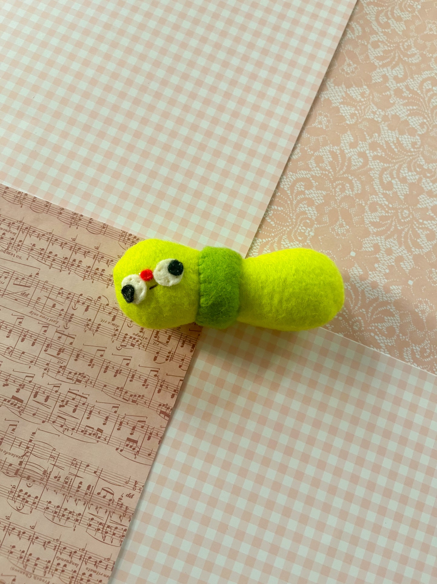 #6 Inch Worm - Mini Clunky Plush Collectible