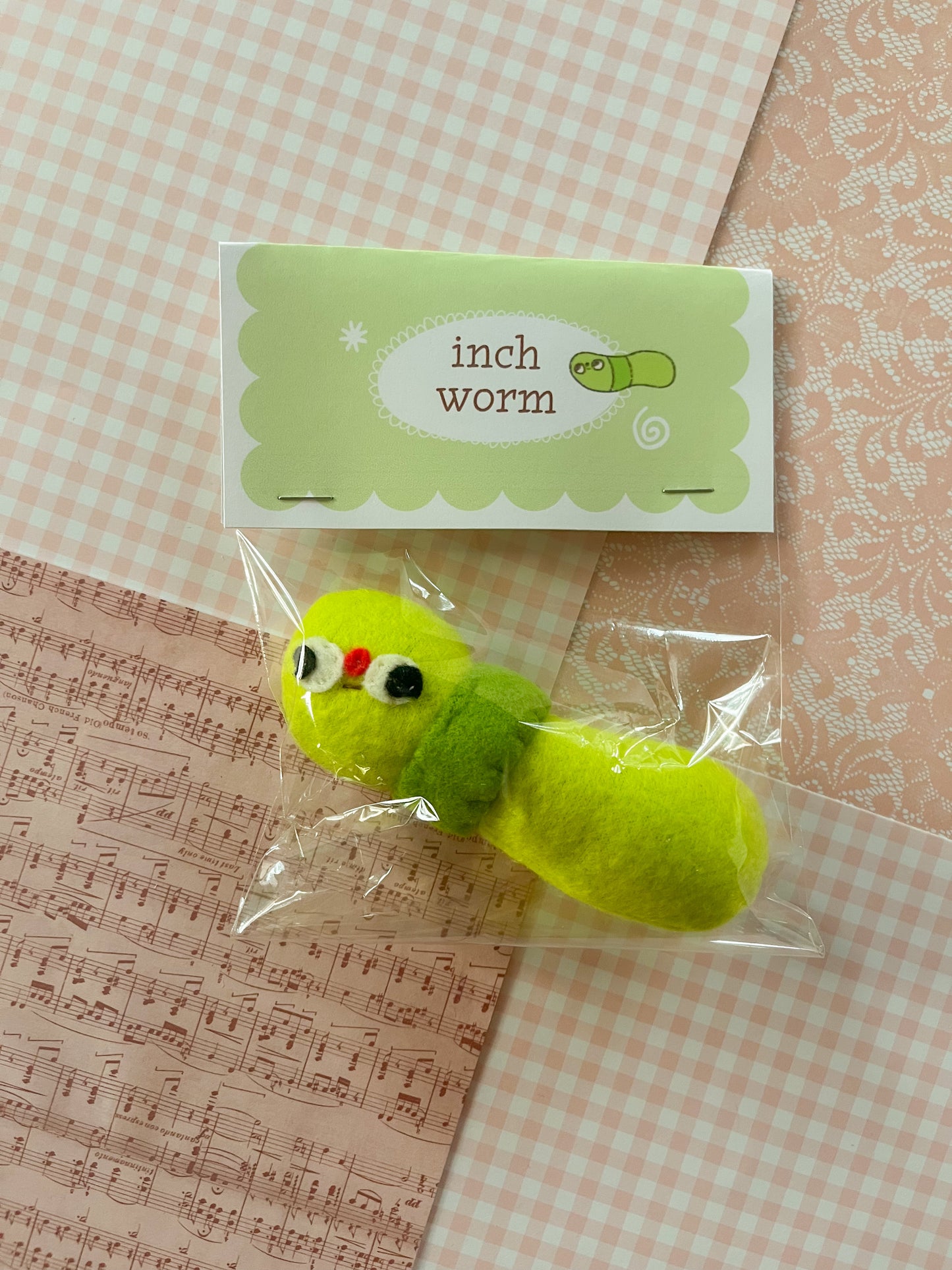 #3 Inch Worm - Mini Clunky Plush Collectible