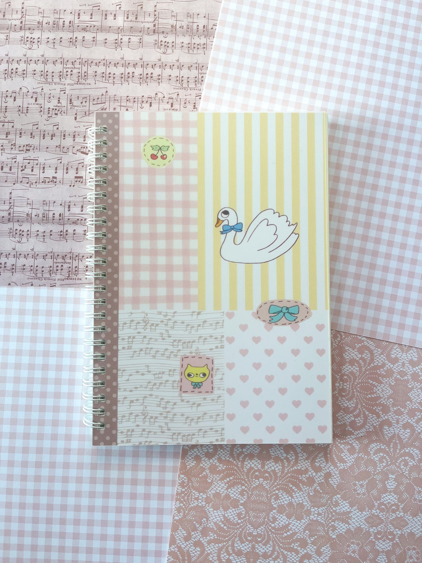 Neapolitan Swan - Lined Journal