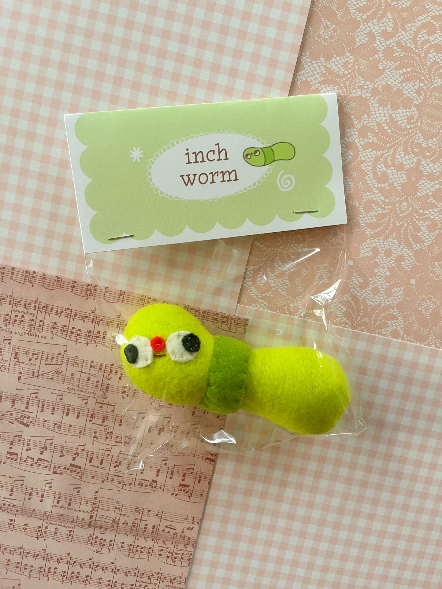 #1 Inch Worm - Mini Clunky Plush Collectible