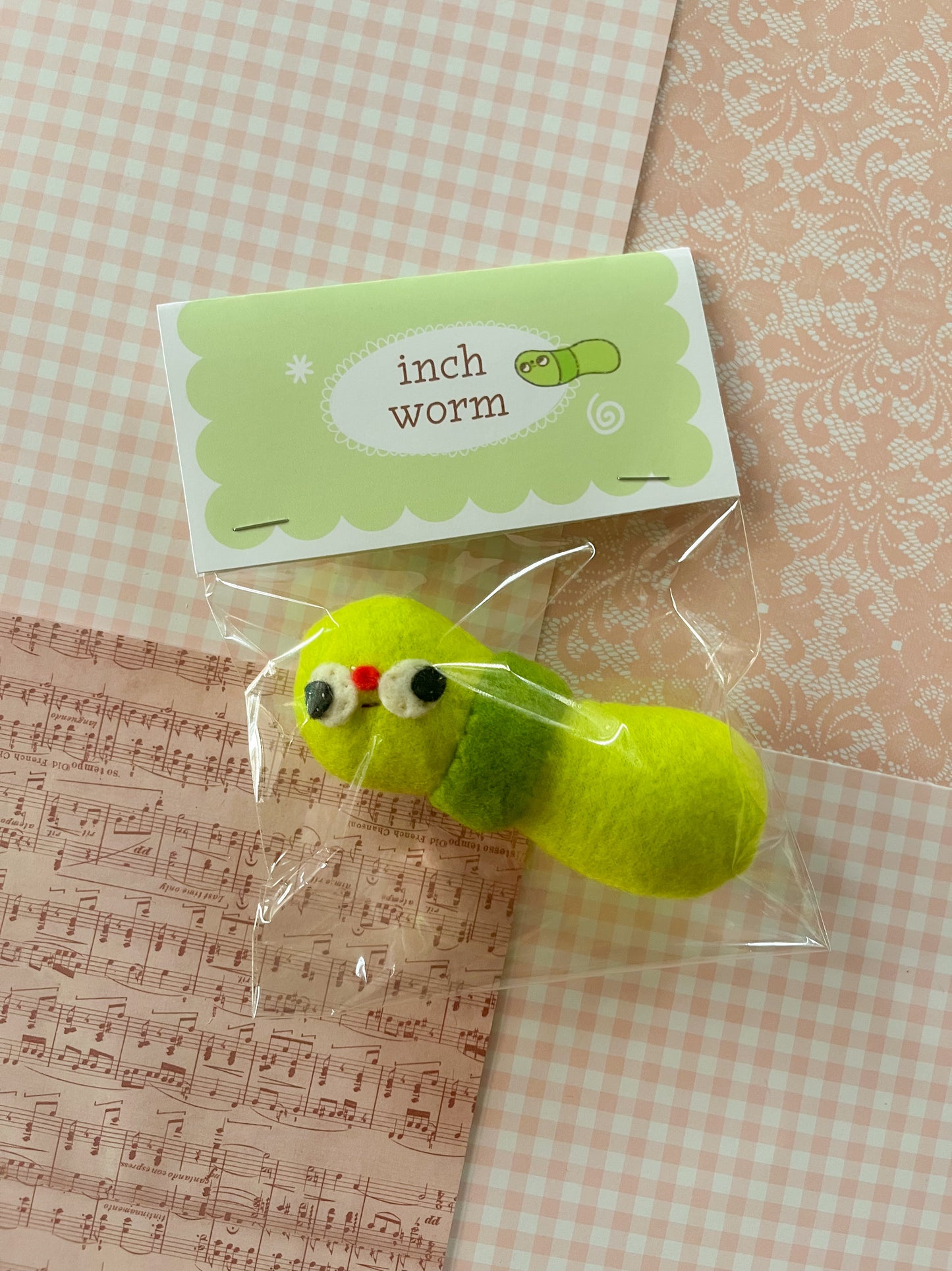 #6 Inch Worm - Mini Clunky Plush Collectible