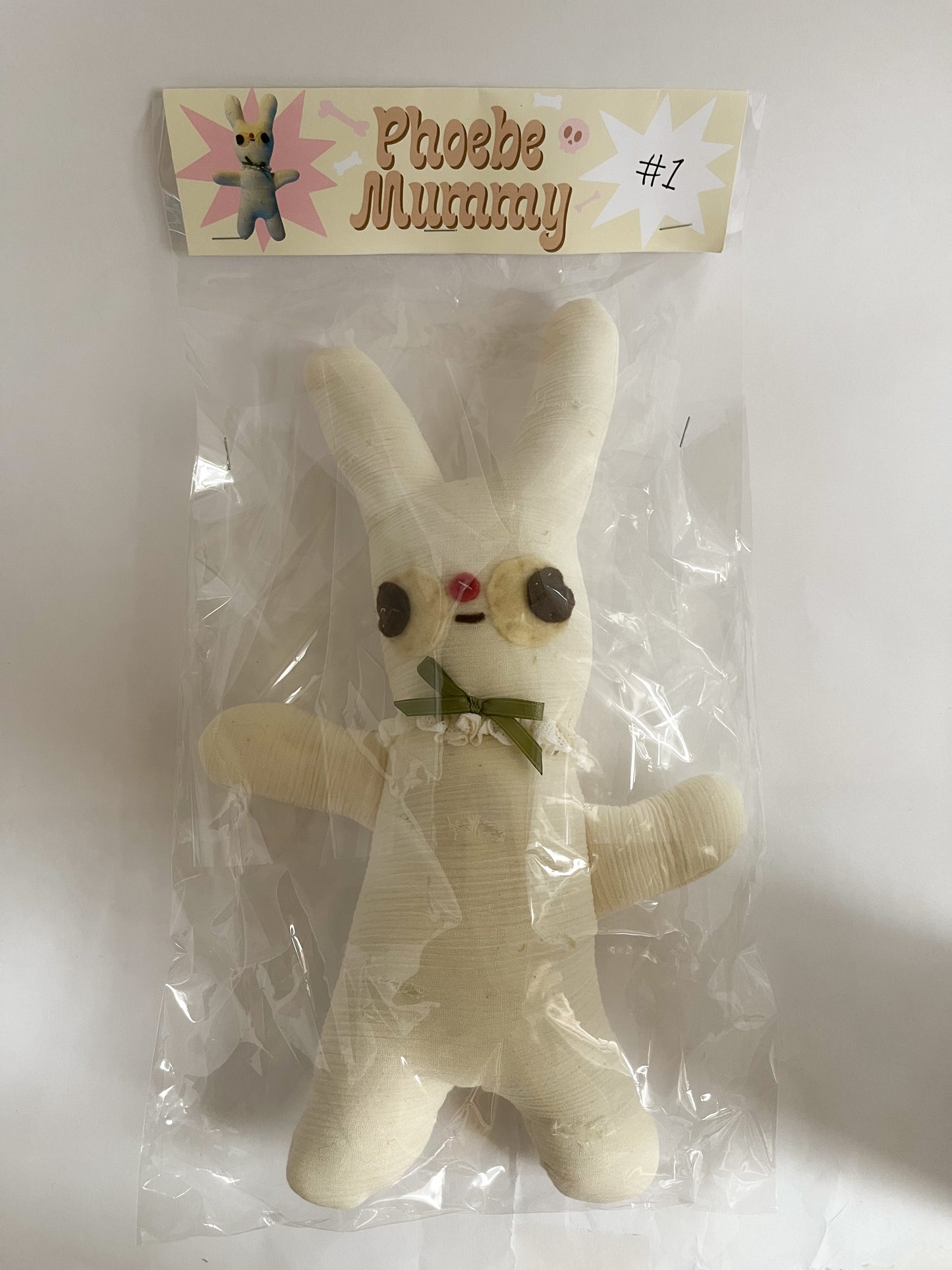 #1 Mummy Phoebe Bunny - Clunky Plush Collectible